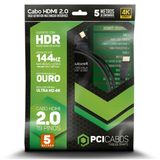 Cabo Hdmi 2.0 4k 50/60hz 2160p 5 Metros