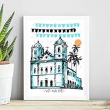 Quadro Poster Igreja Do Bonfim - Salvador 45x34cm