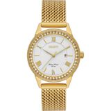 Relogio Orient Feminino Pequeno Dourado Strass Fgss1256 S3kx