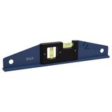 Nível De Mão Alumínio Com Base Magnético 2 Bolhas 30cm Azul