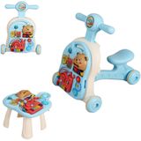 Andador Didatico Infantil Bebê 3x1 Azul Brinquedo Atividades