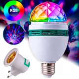 Lâmpada De Led Giratória Colorida 3w Rgb Balada Dj