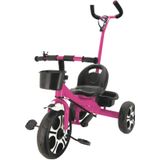 Triciclo Infantil Divertido Rosa Com Apoiador Zippy Toys