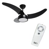 Ventilador De Teto Com Controle Remoto E Timer Preto Tron