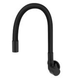 Torneira Para Cozinha Gourmet Flexível All Black De Parede