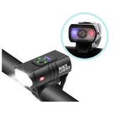 Farol Ciclismo Bike 2 Led Cree Medidor Recarregável Usb