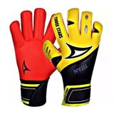 Luva De Goleiro Futebol Camp Three Stars Titan Amarelo/verme