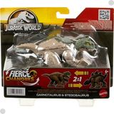 Jurassic World Carnotaurus &amp; Stegosaurus - Mattel