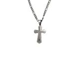 Corrente Masculina Crucifixo Inox 70cm 3mm Cp1109 Colar