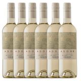 Kit 6und Vinho Chileno Orgânico Adobe Sauvignon Blanc 750ml