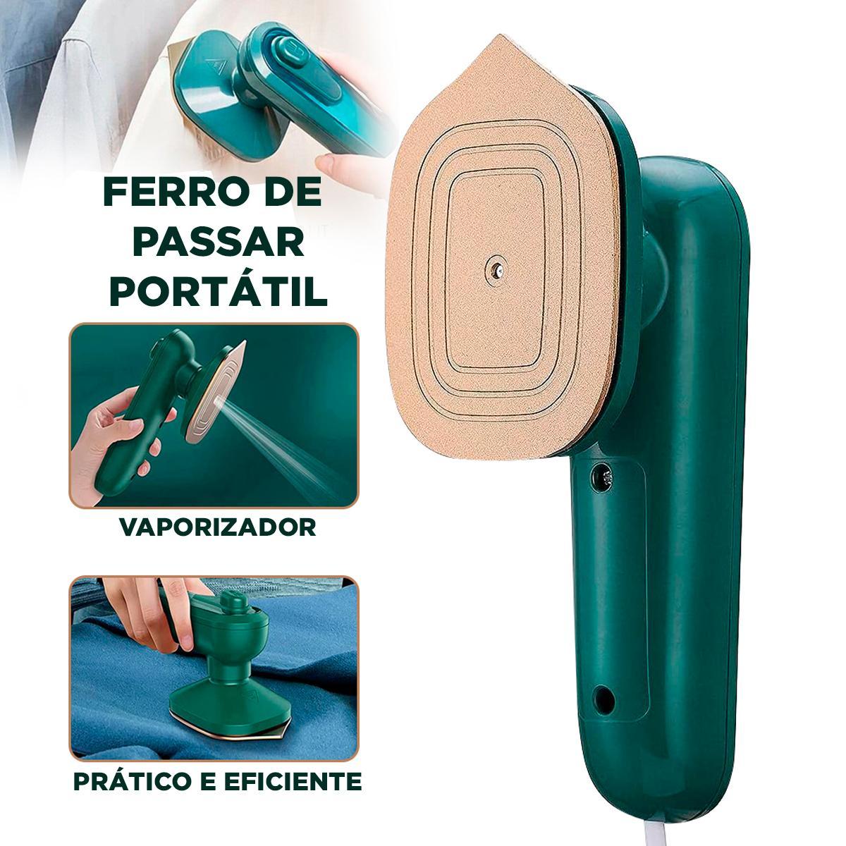 Ferro De Passar Roupa A Vapor Mini Portatil Cabe Na Mala