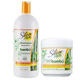 Kit Silicon Mix Bambu Shampoo 1l Máscara 450gr