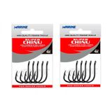 Kit Anzol Marine Super Chinu Strong Nº03 2 Cartelas 100un