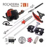 Roçadeira Multifuncional 63cc 7 Em 1 + Enxada Rotativa