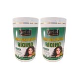 Creme Para Pentear Ouribel 1kg Oleo De Ricino - Kit Com 2un