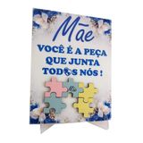 Mãe Você É A Peça Porta Retrato Azulejo Escreva Nas Peças Do
