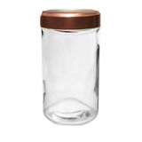 Pote De Vidro Com Tampa Inox Rose 1l 0176/2 - Yoss