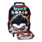 Kit Mochila Infantil Jovens Titans Carrinho Original Estojo