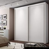 Guarda Roupa Casal 2 Portas 6 Gavetas 207cm Inovatto Belmax Branco