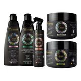 Kit Arvensis Cachos Shampoo Condicionador Mascara Geleia