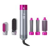 Secador Cabelo 5x1 Escova Alisa Modela Enrola Cachos Potente