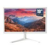Monitor 19&#39; Hd Led, 60hz, Hdmi, Vga, 3.6ms Branco - Mymax