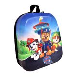 Mochila Lancheira Infantil 3d Paw Patrol Azul Patrulha