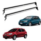 Rack Teto Etios 2012 A 2021 Fixado Entre Portas Preto
