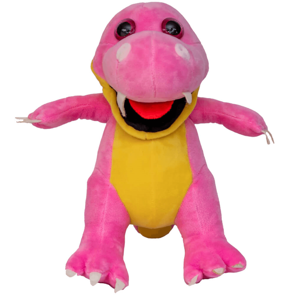 Pelucia Dinossauro Yuri Rosa 25cm Santa Klaus