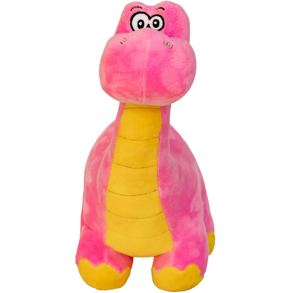 Pelucia Dinossauro Jorge Rosa 30cm Santa Klaus