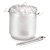 Balde De Gelo Inox 2 Litros Com Pegador Bar Festa Casa Drink