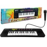 Piano Infantil Microfone Teclado Karaoke Musical 32 Teclas