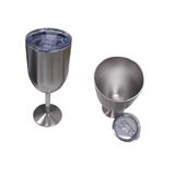 Taça Térmica 480ml Prata Parede Dupla - Dolce Home