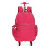Mochila De Carrinho 4 Rodas Laptop Up4you Rosa Pink