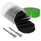 Kit 35 Disco De Corte 24mm 2 Hastes 3mm Para Micro Retífica