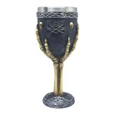 Taça Cálice Termica Inox Relevo Medieval Caveira 3d 200ml