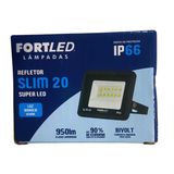 Refletor Led Slim 20 6500k Fortled 2441