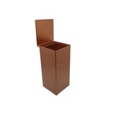 Lixeira Inox Cobre/rose Para Banheiro
