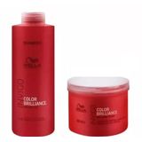 Kit Wella Brilliance Invigo Shampoo 1l + Máscara 500g