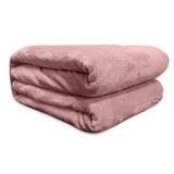 Cobertor Casal Flannel Liso Rosa - Andreza