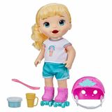 Boneca Baby Alive Roller Skate Bebe Patinadora Loira Hasbro