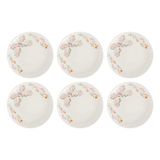 Jogo De Pratos Raso Kit 6pcs Cerâmica 26cm Oxford Jardim