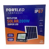 Refletor Solar Led 200w Fortled 2456