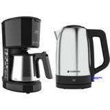 Cafeteira Cadence Urban Pop E Chaleira Elétrica Cel810, 1,7 Litros, 220 Volts