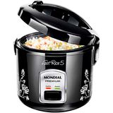 Panela Arroz Elétrica Mondial Fast Rice 5, 220v Preto 400w