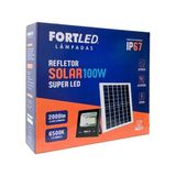 Refletor Solar Led 100w Ac8 Fortled 1394