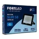 Refletor Led Slim 50 6500k Fortled 2445