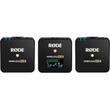 Microfone Compacto Sem Fio Rode Wireless Go Ii Com 2 Microfo