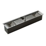 Calha Inox Slim 87x17cm Úmida Pratos Talheres Copos