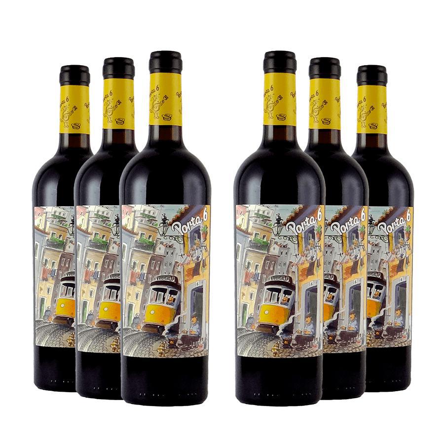 Vinho Porta 6 Tinto Português 750ml - Kit 6 Unidades